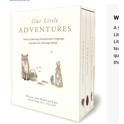 Our Little Adventures: Stories Featuring Foundational Language Concepts for Growing Minds (Tabitha Paige Children's Book Series)