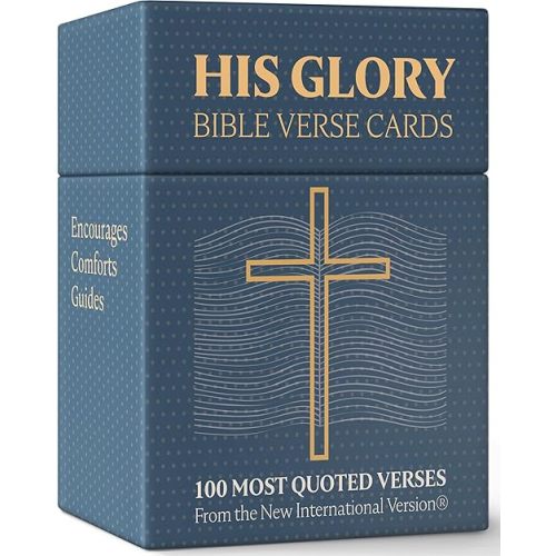 Lulu & You HIS GLORY Bible Verse Cards - 100 Inspirational Prayer Cards, Christian Prayer - Bible Memory Verse, Daily Scripture - Christian Gifts for Men and Women