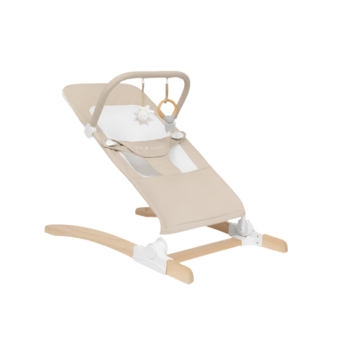 Baby Delight Heirloom Aspen Wood Bouncer, Organic Oat