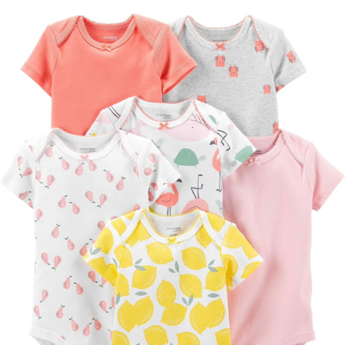 Simple Joys by Carter's Baby-Girls 6-Pack Short-Sleeve Bodysuit