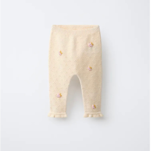 OPENWORK AND BOBBLE PANTS - Ecru | ZARA United States