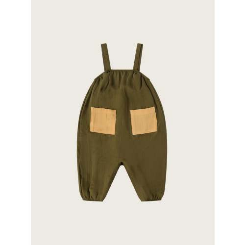 Olive Artisan Jumpsuit ~ Organic Zoo