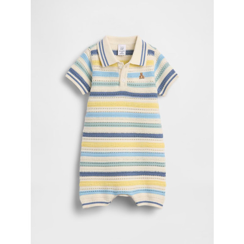 Baby Polo Sweater Shorty One-Piece