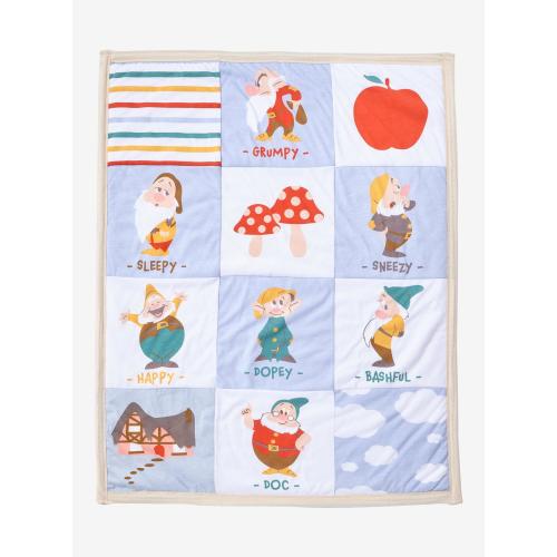 Disney Snow White and the Seven Dwarfs Character Quilted Baby Blanket — BoxLunch Exclusive