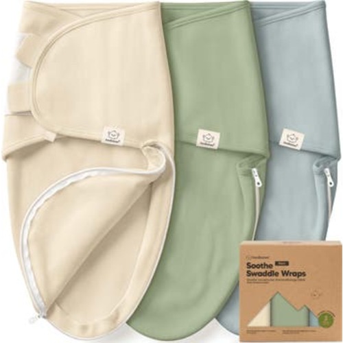 3-Pack Soothe Zippy Swaddle Wrap, Medium