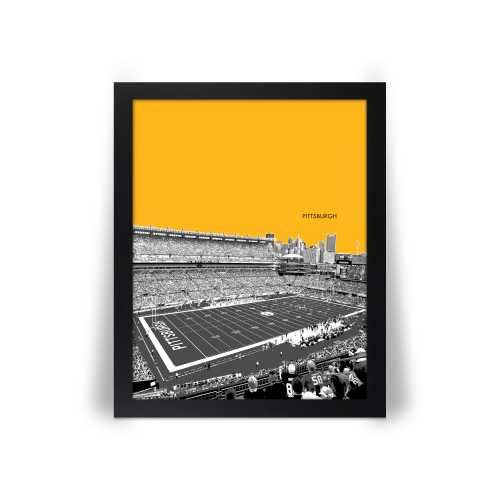 PITTSBURGH STEELERS Heinz Field Photo Picture Football City SKYLINE Print 8x10, 8.5x11, 11x14, 11x17, 16x20 with Framed Option
