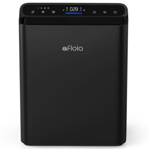 Afloia Air Purifiers for Bedroom Home Large Room Up to 2000Ft², 3-Stage Efficient Filter with Laser Air Quality Sensor for Pets Hair Dander Pollen Allergies Dust Mold Odor Smoke, Black