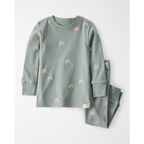 Baby Organic Cotton Pajamas in Magical Rainbow Print - Little Planet | Carter's