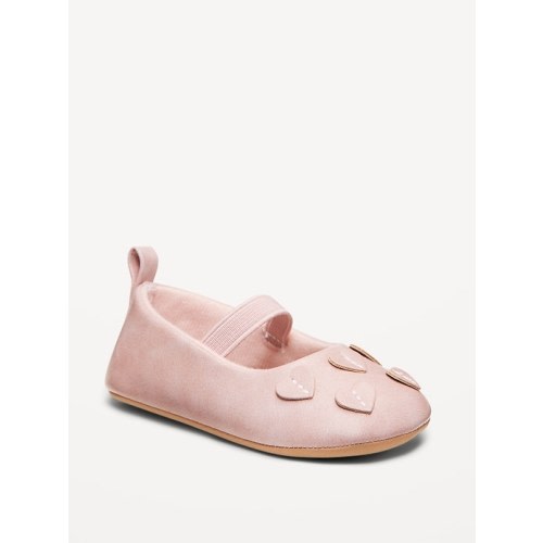 Faux-Suede Heart Ballet Flats for Baby