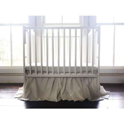 Porcelain Farmhouse Mini Crib Skirt | High Cotton Textile