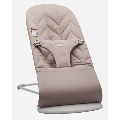 BabyBjörn Bouncer Bliss, Cotton Petal Quilt, Sand Gray