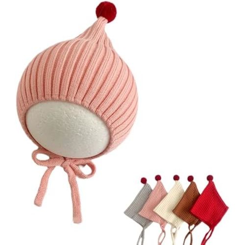 Pixie Bonnet Baby, Pixie Bonnet Toddler, with Chin Strap Warm Winter Cap for Girls Boys