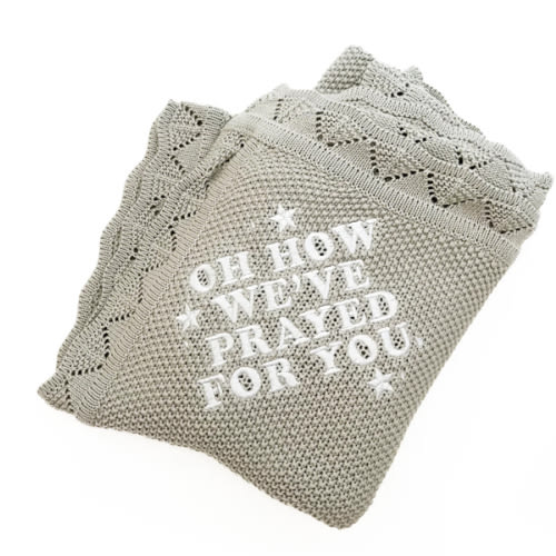 Oh How We've Prayed For You Knit Blanket – OUR HOUSE ABOVE