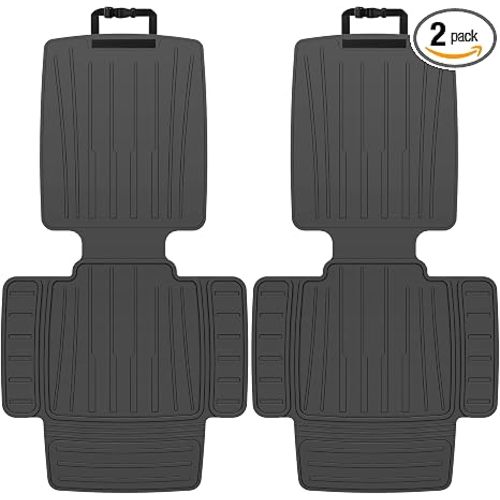 insefocc Car Seat Protector for Child Car Seat,TPE Waterproof & Anti-Slip (No Imprints),carseat Protector car seat Cover Universal Fit for Baby & Pet Use, BPA-Free(Black -2PC)