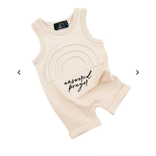 Answered Prayer Embroidered Rainbow Tank Jumpsuit