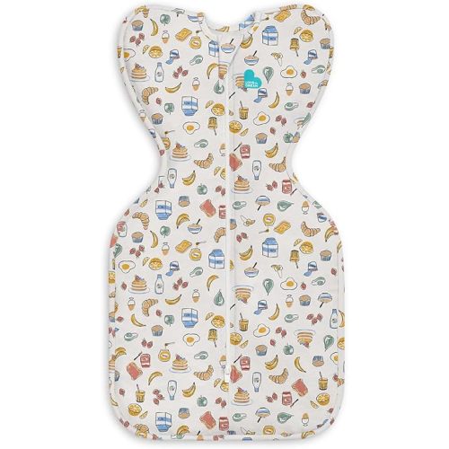 Love to Dream Swaddle UP, Baby Sleep Sack, Self-Soothing Swaddles for Newborns, Improves Sleep, Snug Fit Helps Calm Startle Reflex, New Born Essentials for Baby, 1.0 TOG, 5-8.5 lbs, Brekky White