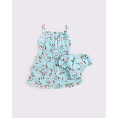 baby tiered ruffle halter dress