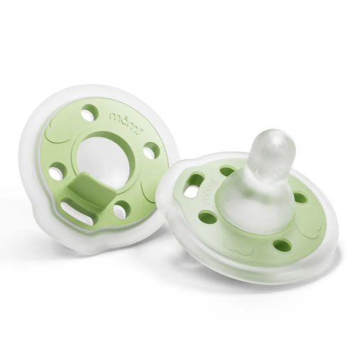 babypace® breast-like pacifier 2-set in calm pistachio | mōmi