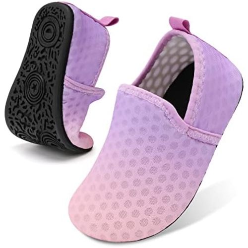 Lefflow Toddler Water Shoes Kids Quick Dry Beach Swim Socks Shoes Baby Non Slip House Slippers