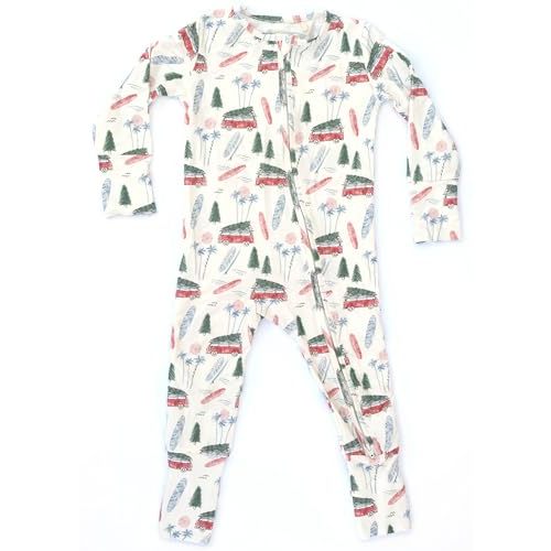 Shwally Organic Baby Bamboo Rompers with 17 Signature Prints - Infant Zipper Jumpsuits
