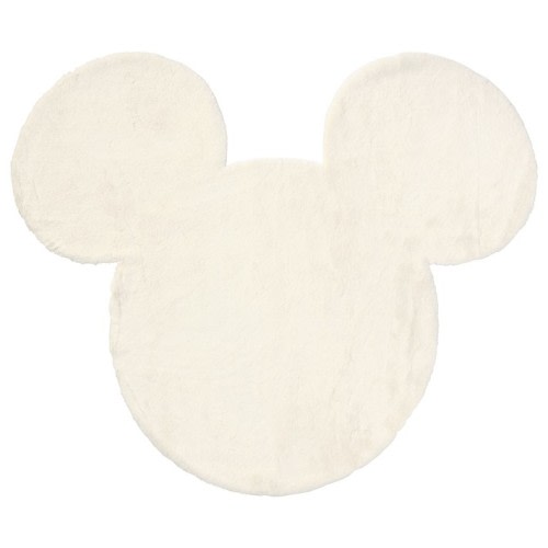 Disney Mickey Mouse Shaped Faux Fur Washable Rug