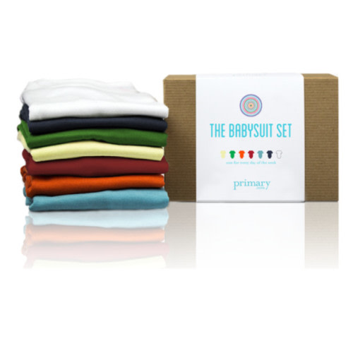 Primary Babysuit Set (7 onesies) - size 3-6 months - Product Offer