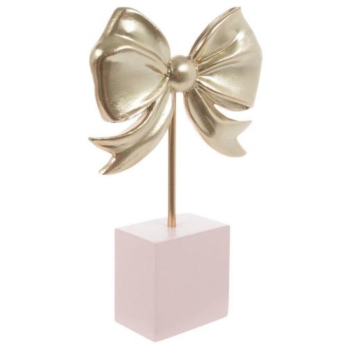 Gold Bow Wood Decor