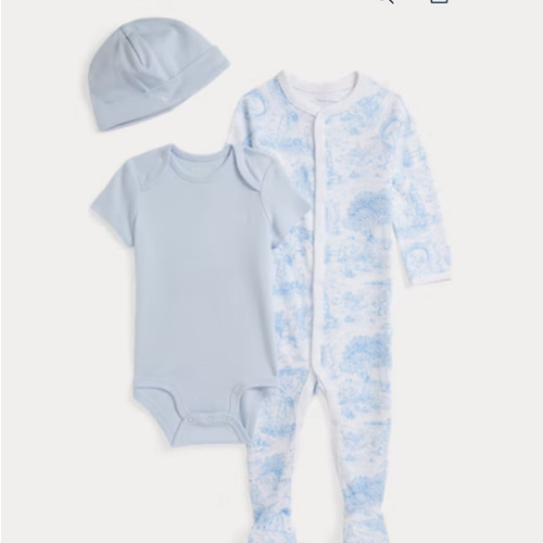 Toile Cotton 3-Piece Gift Set