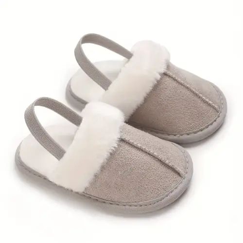 cozy plush baby girl slippers soft indoor - Temu