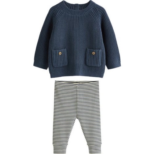 Pocket Sweater & Leggings Set, 6-9M