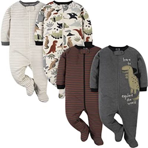 Gerber baby-boys 4 Pack Sleep 'N Play Footie