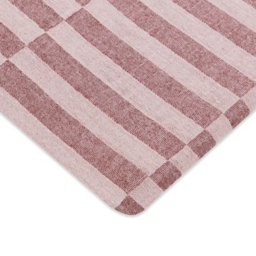 Babyletto All-Stages Bassinet Sheet in GOTS Certified Organic Muslin Cotton - Maroon Stripe