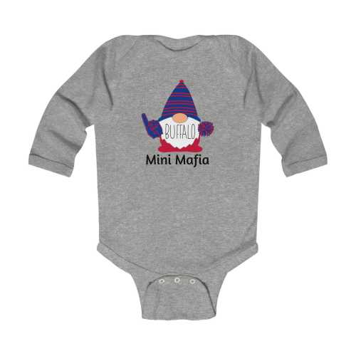 Infant Long Sleeve Buffalo Bills bodysuit, Bills Football, trending, Gnome bodysuit baby, football weather, Bills Mafia, unique baby gift