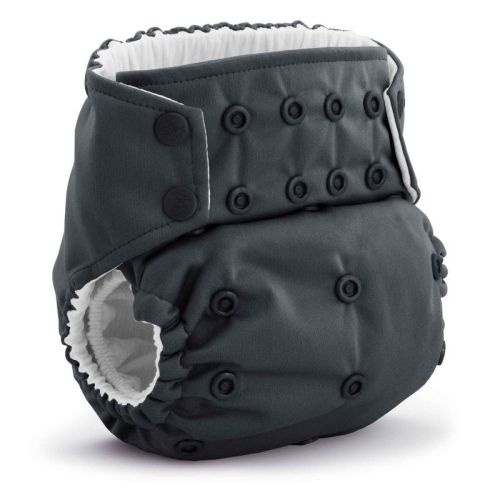 Kanga Care Rumparooz G3 AWJ Reusable One Size Cloth Pocket Diaper (6-55+ lbs) - Castle Gray