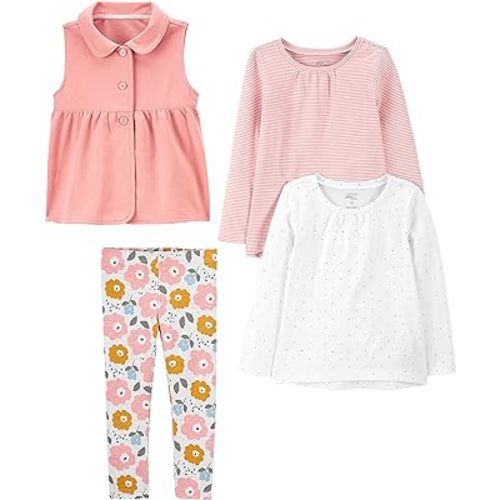 Simple Joys by Carter's girls 4-piece Playwear Set