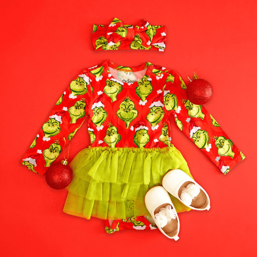Dr. Seuss The Grinch Tulle Bodysuit Dress