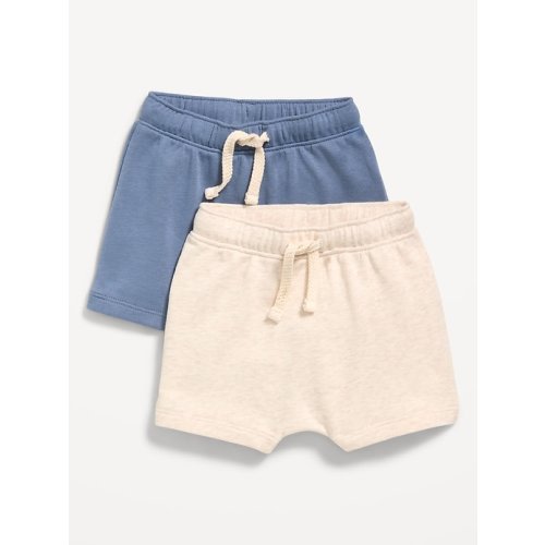 French Terry Unisex Shorts 2-Pack for Baby