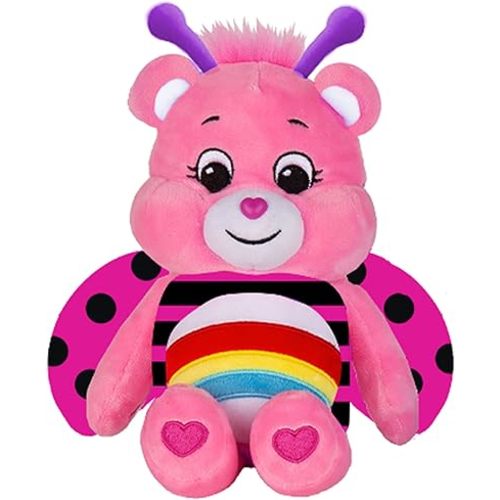 Care Bears Spring Theme Ladybug Cheer Bear Fun-Size Plush - Perfect Stuffed Animal Holiday, Birthday Gift, Super Soft and Cuddly – Good for Girls and Boys, Employees, Collectors, Ages 4+