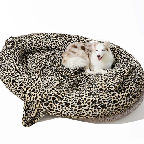 Hoomlet Leopard Super Large Human Dog Bed