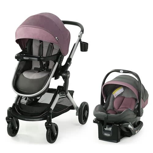 Graco Modes Nest Travel System, Car Seat and Stroller Combo, Includes: SnugRide DLX Infant Car Seat, and Reversible Baby Stroller, Norah