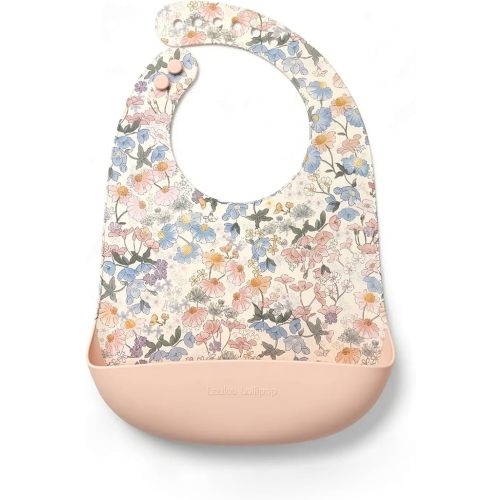 Loulou Lollipop Soft, Waterproof Silicone Feeding Bib for Babies and Toddlers