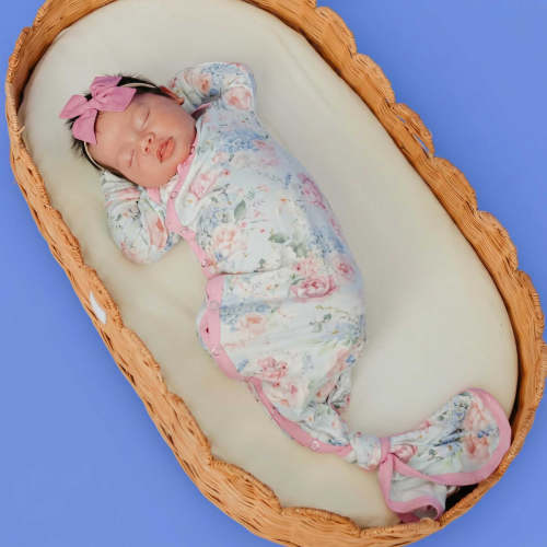 Newborn Knotted Gown - Genevieve