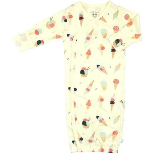 Babysoy Newborn Baby Kimono Wrap Around Snap Sleeper Gown Sack Bundler