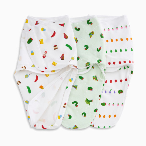 Aden + Anais Essentials Cotton Wrap Swaddles (3 Pack) - Eric Carle, 0-3 Months, 3