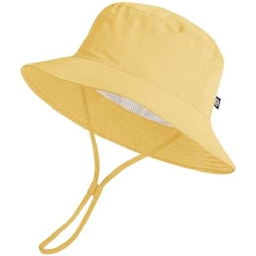 Toddler Bucket Hats UPF 50+ Baby Sun Hat Adjustable Kids Sun Protection Summer Hat Wide Brim Beach Hat for Boys Girls 0-6Y