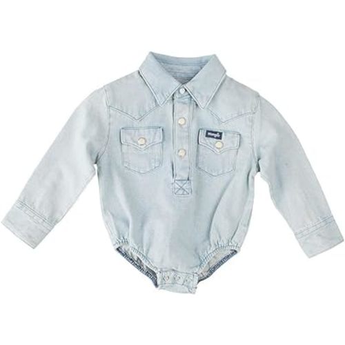 Wrangler Infant & Toddler Long Sleeve Denim Bodysuit