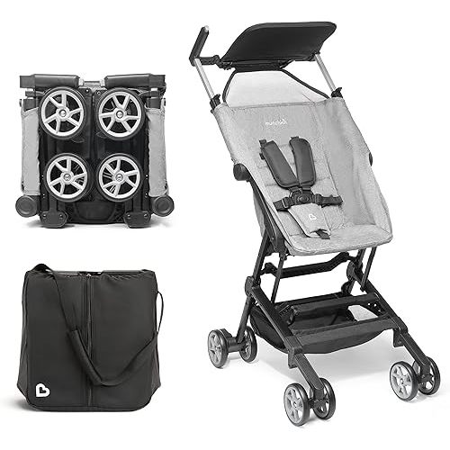 Munchkin® Sparrow™ Ultra Compact Lightweight Travel Stroller for Babies & Toddlers, Grey