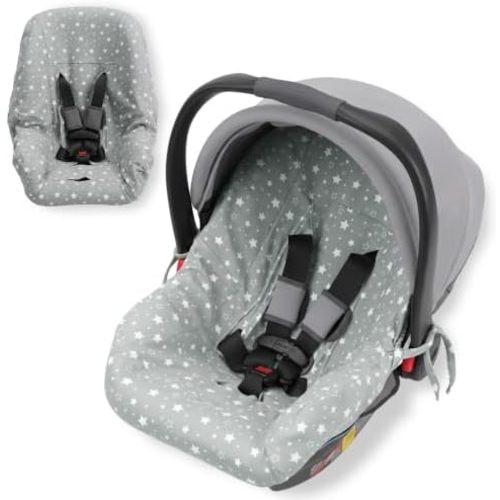 Orzbow Infant Car Seat Cover Liner, 100% Cotton, Breathable, Gray