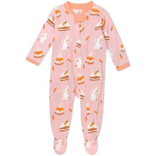 HonestBaby Classics Sleep & Play Footed One-piece Pajama Sleeper 100% Organic Cotton
