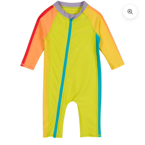 Sunsuit - Long Sleeve Romper Swimsuit | "Color Pop"